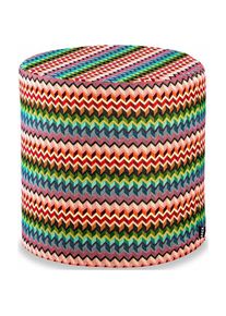 H.O.C.K. , HOCKer »Sila« 1 Stk. tlg. Ø45 cm , bunt , Bezug: 65% Baumwolle, 35% Polyester