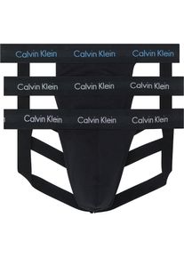 Calvin Klein Underwear, Damen, String &raquo;JOCK STRAP 3PK&laquo; Packung, 3er-Pack, 3 Stk. mit Logo-Elastikbund, B- FAD DNM, CDON TINT, BUFF PK LGS, 3 Stk., L (