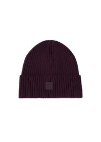 Cecil , Strickmütze Beanie in Unifarbe , eggplant red