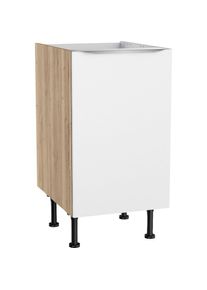 KOCHSTATION , Spülenschrank »KS-Aken« , weiß-wildeiche Nachbildung , wildeiche Nachbildung