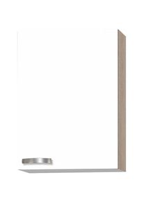 Optifit , Hängeschrank »Faro«, mit Metallgriff, Breite 60 cm , weiß matt , akaziefarben