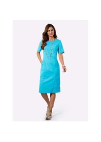 Inspirationen , Damen , Etuikleid &raquo;Bengalin-Kleid&laquo; Eingrifftaschen , t&uuml;rkis , Normalgr&ouml;&szlig;en , 42 -Normalgr&ouml;&szlig;en , 42 , Bengalin-Qualit&auml;t