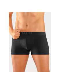 H.I.S. H.I.S, Herren, Boxer &raquo;Boxershorts f&uuml;r Herren&laquo; Packung, 5 Stk. Logo Webbund mit 3D Effekt, schwarz, 5 Stk., M -5 Stk., schwarz, H.I.S Boxershorts im 
