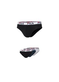 Fila, Herren, Slip &raquo;MAN BRIEF&laquo; 3er Pack, mit elastischem Logobund, BLACK NAVY GREY, XXL, BLACK NAVY GREY, BRIEF von Fila