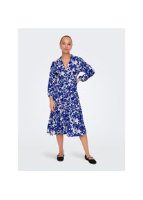 Only , Damen , Tunikakleid »ONLMILANA – Tunikakleid aus Viskose mit geblümtem Print« geblümt, modisch, loose fit, Viskose, V-Ausschnitt , Surf the...