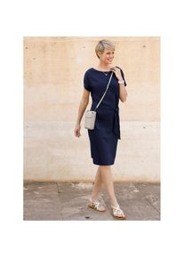 Classic Basics , Damen , Jerseykleid »Jersey-Kleid« , marine , Normalgrößen , 54 -Normalgrößen , 54 , reine Baumwolle