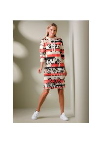 Heine , Damen , Jerseykleid »Shirtkleid« , hummer-schwarz-bedruckt , Normalgrößen , 36 -Normalgrößen , 36 , mit 50% Modal