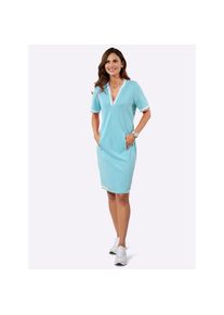 Inspirationen , Damen , Sweatkleid »Sweatkleid« , aquamarin , Normalgrößen , 54 -Normalgrößen , 54 , mit 50% Modal (TENCEL)