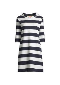 salzhaut , Damen , Midikleid »Knielanges Kleid (Midi) LÖÖVSTICK« , Navy Offwhite , EURO , 3XL -EURO , 3XL , Made in Europe