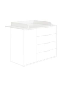 Paidi Wickelaufsatz , Wei&szlig; , Holzwerkstoff , 125.9x11.5x78.6 cm , Blauer Engel, Goldenes M , Babym&ouml;bel & Kinderm&ouml;bel, Babyzimmer, Wickelkommoden & Zubeh&ouml;r, Wickelaufs&auml;tze