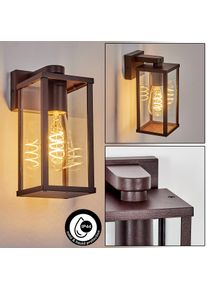 hofstein Tourega Lampada da parete per esterno, Applique Marrone, Ruggine, 1-Luce
