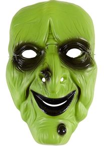 Widmann Shrunken heksemaske giftgrøn
