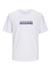 Jack & Jones JACK & JONES Koszulka 'JWHCYBER' dla mężczyzn niebieski / wiśniowoczerwony / czarny / biały Rozmiar S