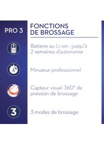Oral-B, Elektrische Zahnb&uuml;rste, Pro 3 3000 Sensitive Clean (Oszillierende Zahnb&uuml;rste)