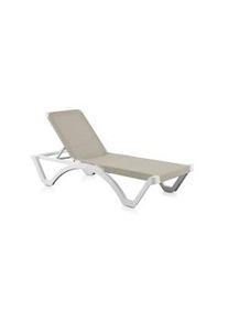 SHAF - Pack de 25 tumbonas apilables Mykonos. Reclinables en 4 posiciones - Color Arena