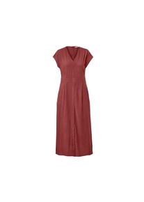 Tchibo - Kleid mit V-Ausschnitt - Damen - Gr. 40 - rostrot