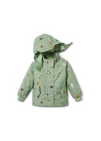Tchibo - Thermo-Regenjacke mit Monsterprint - Unisex - Gr. 98/104 - grün/print