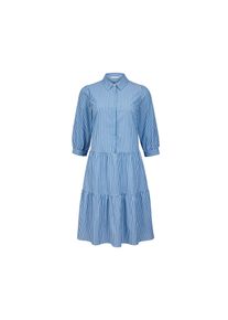 Tchibo - Gestreiftes Webkleid - Damen - Gr. 44 - hellblau/gestreift