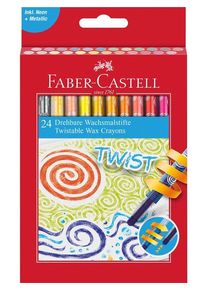 Faber-Castell Drehbare Wachsmalkreiden 24er Kartonetui