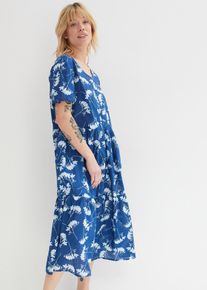 bonprix Femei Rochie-tunică cu lungime midi, albastru, 44