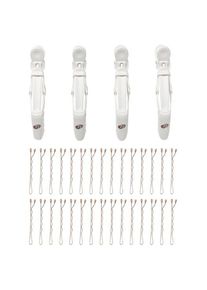 T3 Accessories Clip Kit with 4 Alligator Clips and 30 Rose Gold Bobby Pins Hairpins Women