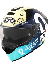 KYT R2R MAX Foggia Mugello 2022 Replica, full face helmet , color: Black/White/Light Blue/Beige , size: XL