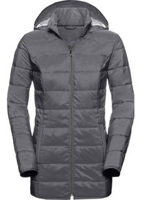 Damen Steppjacke mit Kapuze, w&auml;rmend grau Gr&ouml;&szlig;e 50