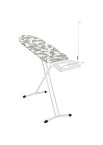 Leifheit Bügelbrett , Schwarz, Weiß , 49x8x153 cm , Bezug abnehmbar und waschbar, Kabelhalterung , Nur In Filialen Erhältlich