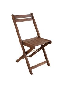 Ambia Home Gartenklappstuhl , Braun , Holz, Metall , Akazie , vollmassiv , Holzoptik , X-Form , 39x79x49.5 cm , FSC 100% , faltbar , Holzmöbel, Sitzgelegenheiten Holz, Gartensessel Holz
