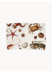 Linoroom Ľanov&eacute; prestierania Sea Animals, 2 ks Biela D 48 x &Scaron; 35 cm