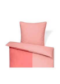 Tchibo - Pościel bawełniana premium - kolor: czerwony/różowy