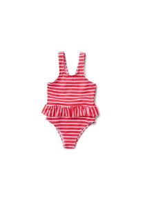 Tchibo - Str&oacute;j kąpielowy - dla niemowląt - rozmiar 86/92 - kolor: biały/czerwony/w paski