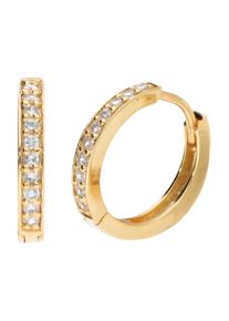 Damen Creole in Silber vergoldet 925 ,Gr&ouml;&szlig;e 0, WITT,