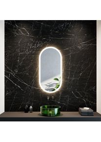 neoro n30 Miroir avec éclairage l : 50 cm, éclairage sur le pourtour, direct + indirect, BN0058MI,