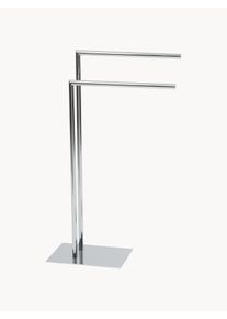 Andrea House Toalheiro Albany Prateado Metal L 30 x Alt 81 cm