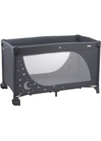 BABYGO Baby-Reisebett »Moonstars in grau, Größe Liegefläche B/L: 60 cm x 120 cm