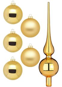 Magic By Inge Weihnachtsbaumkugel »Inkagold in goldfarben, Größe 6 cm