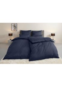 Otto Home Bettwäsche »Mila in 135x200 in blau, Größe B/L: 80 cm x 80 cm