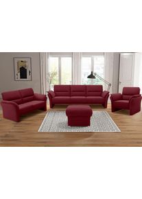 DOMO collection 2-Sitzer »Pina in rot, Größe B/H/T: 159 cm x 95 cm x 88 cm