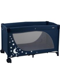 BABYGO Baby-Reisebett »Moonstars in blau, Größe Liegefläche B/L: 60 cm x 120 cm