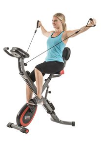 Motive Fitness by U.N.O. Heimtrainer »Multi-Function X-BIKE (mit/ohne Unterlegmatte)« klappbar in rot