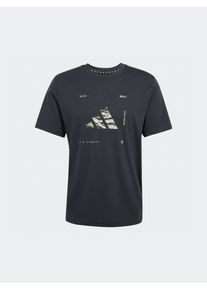 adidas Performance Camisa em preto Tamanho S Estampado com logo