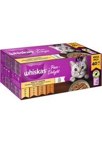 whiskas Pure Delight Multipack Gefl&uuml;gel Ragout in Gelee 40x85g