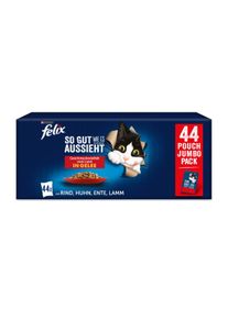 44x85g FELIX So gut wie es aussieht in Gelee Geschmacksvielfalt vom Land
