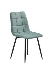 Livetastic Stuhl, Gr&uuml;n, Schwarz, Metall, Textil, F&uuml;llung: Schaumstoff, konisch, 44.5x86x54.5 cm, Esszimmer, St&uuml;hle, Polsterst&uuml;hle