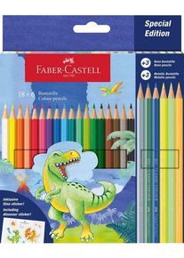 Faber-Castell Buntstift Classic Dino 18+6 Kartonetui