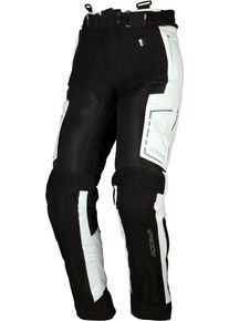 Modeka Khao Air, pantalon en textile imperméable pour femmes , couleur: Noir/Gris Clair , taille: 38