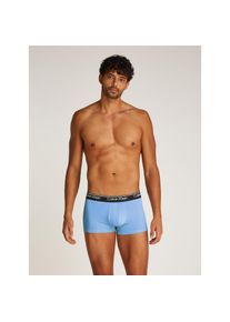 Calvin Klein Underwear, Herren, Trunk &raquo;LOW RISE TRUNK 3PK&laquo; Packung, 3er, 3 Stk. mit Logo-Stretchbund, GLACIER, PL MONOGRAM_ASH, STER BLUE, 3 Stk., M (