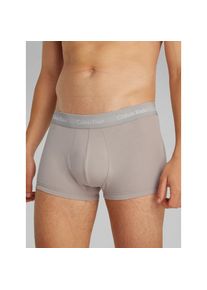 Calvin Klein Underwear, Herren, Trunk &raquo;LOW RISE TRUNK 3PK&laquo; Packung, 3er-Pack, 3 Stk. mit Logoschriftz&uuml;gen, ASH, VINTAGE INDIGO, STERLING BLUE, 3 Stk.,