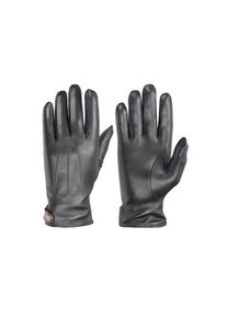 Pearlwood, Herren, Lederhandschuhe &raquo;TAYLOR&laquo; 1 Paar, gef&uuml;ttert, Ziern&auml;hte, seitlicher Lederriegel in Kontrastfarbe, black, black, Herrenhandschuhe von 